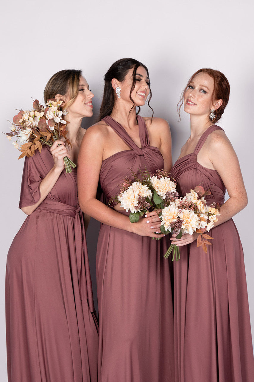 Rose bridesmaid dresses on sale