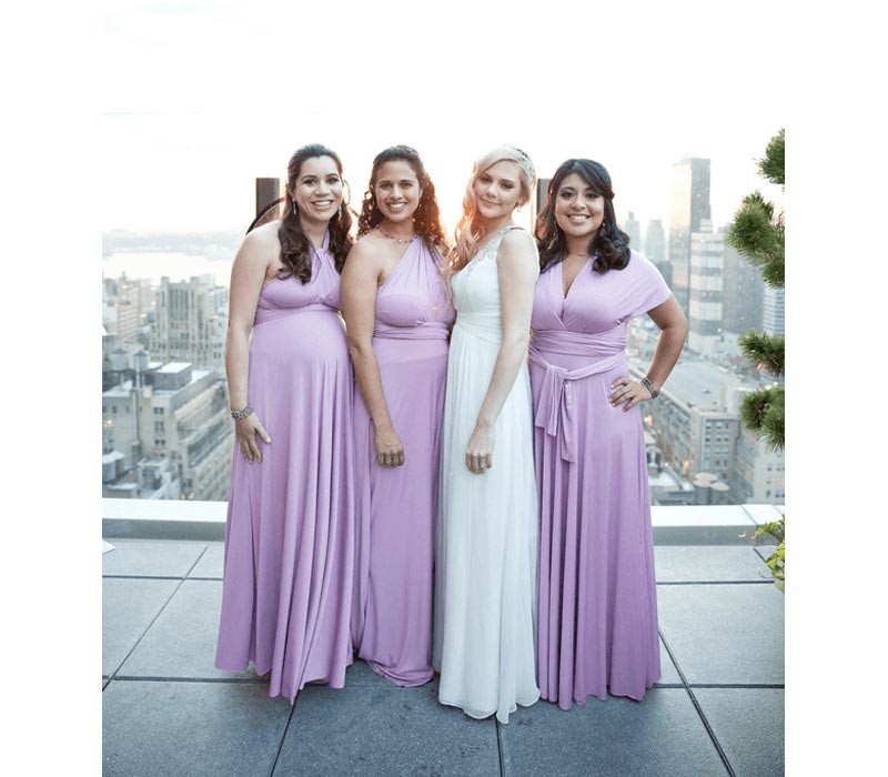 Lilac Infinity Dress Multiway Bridesmaid Dress Convertible Made in USA