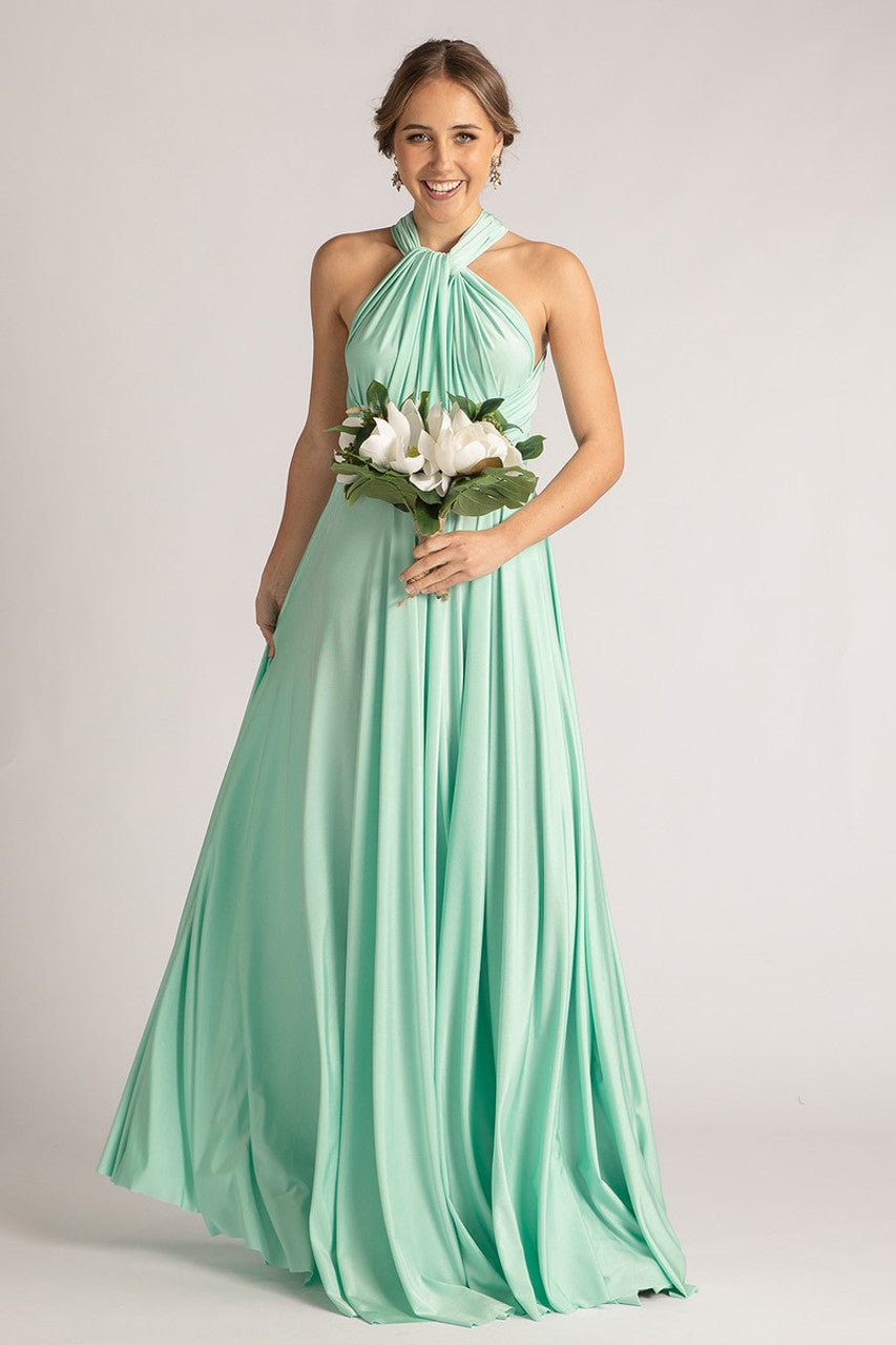 Mint Green Infinity Dress Bridesmaid Multiway Convertible Dress Made i