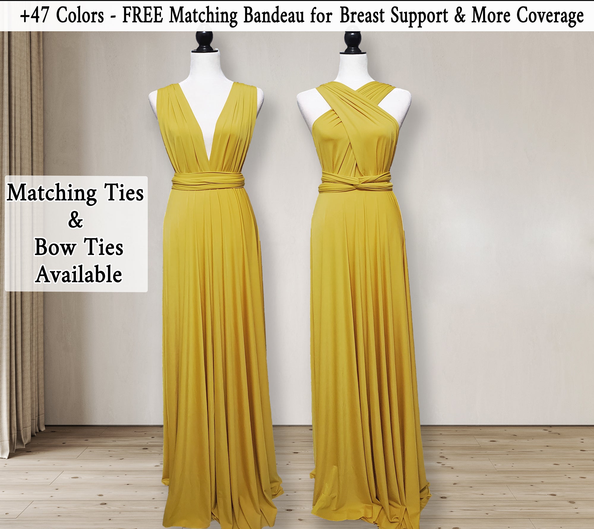 Gold Infinity Dress Multiway Bridesmaid Dress Convertible