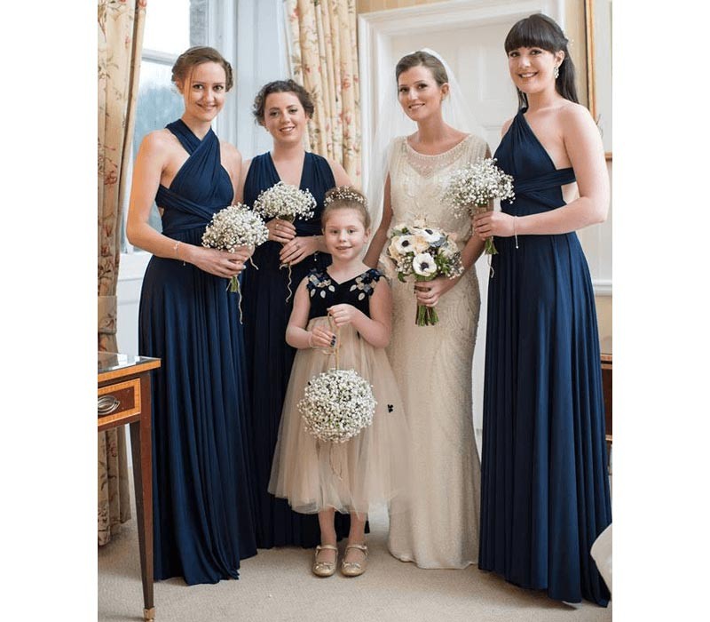 Navy infinity bridesmaid dress best sale