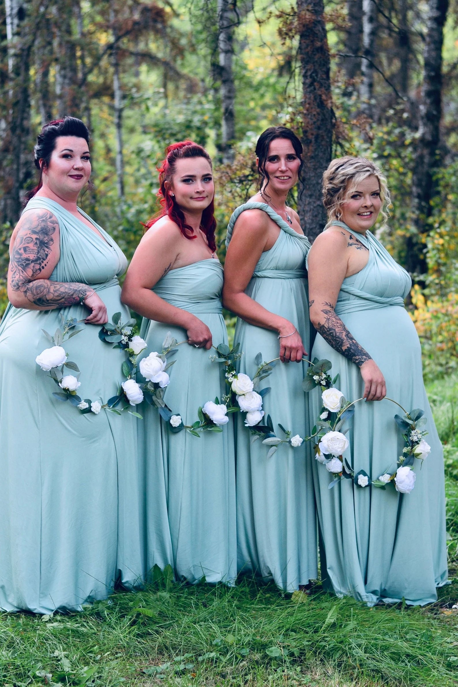 Plus Size Infinity Dress Bridesmaid Multiway Convertible Dress Made in